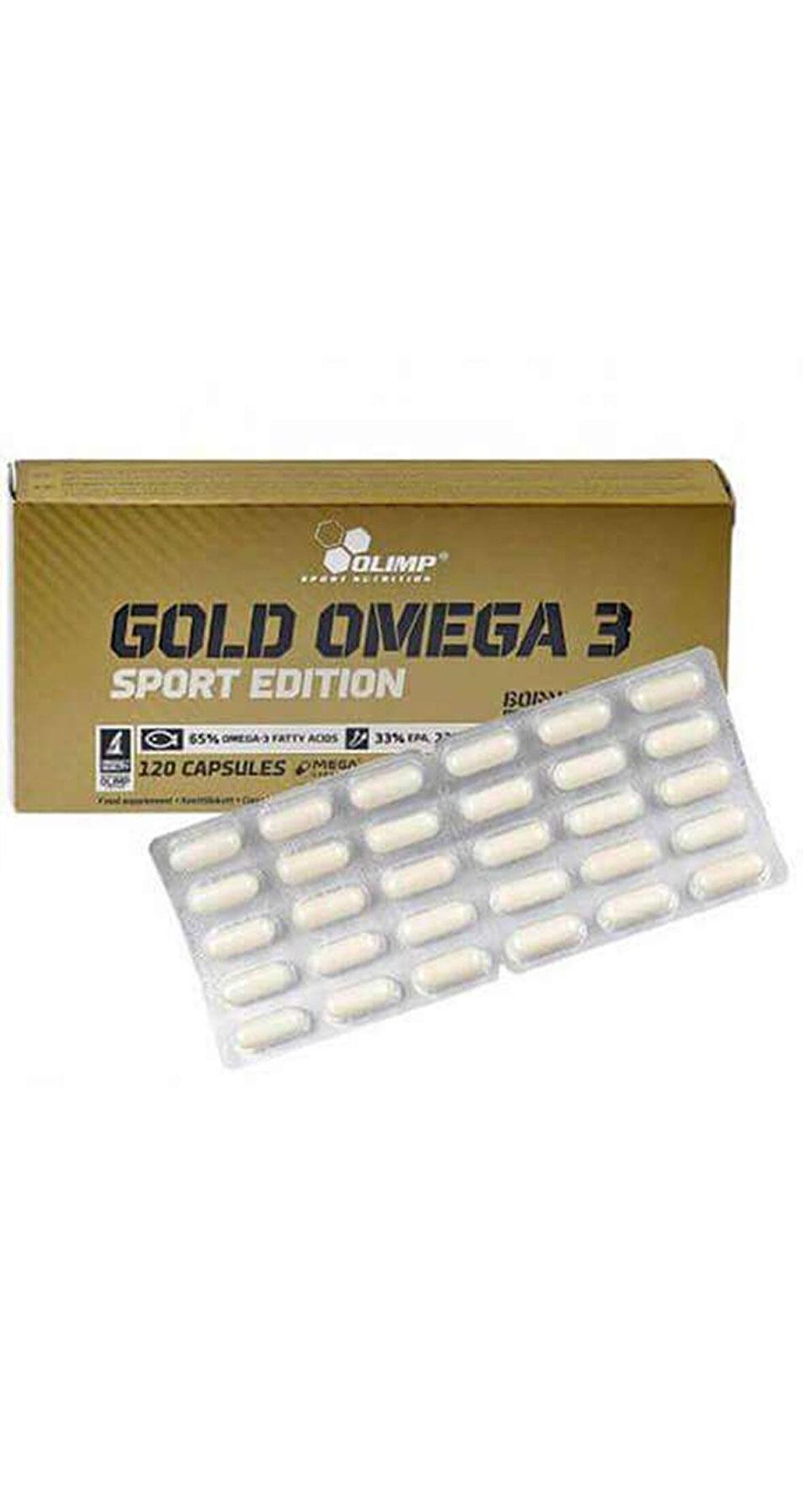 Olimp Gold Omega 3 Balık Yağı 120 Kapsül Sport Edition 120 Servis